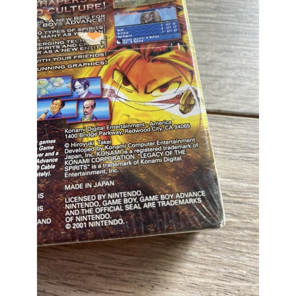 Shaman King: Legacy of the Spirits Soaring Hawk Game Boy Advance GBA New‎ Sealed